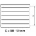 Kermi Therm X2 LINE-K kompaktní deskový radiátor 11 905 x 1605 PLK110901601N1K