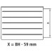 Kermi Therm X2 LINE-K kompaktní deskový radiátor 12 505 x 1305 PLK120501301N1K