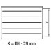 Kermi Therm X2 LINE-K kompaktní deskový radiátor 22 559 x 805 PLK220550801N1K