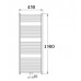 KORALUX LINEAR Exclusive - M koupelnový radiátor KLXM 1500.450 chrom KLX15000450M27