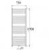KORALUX LINEAR Exclusive - M koupelnový radiátor KLXM 1500.750 chrom KLX15000750M27