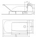 KOLO Comfort Plus pravoúhlá vana 160 x 80 cm, bez madel XWP1460 (XWP1460000)