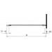 KOLO Geo-6 pevná boční stěna 80 cm pro kombinaci s dveřmi Geo 6, Reflex GSKS80R22003