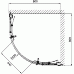 KOLO Geo-6 čtvrtkruhový sprchový kout 80x80 cm, posuvné dveře, sklo čiré/profil stříbrný, část 2/2 GKPG80R22003B