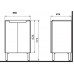 KOLO Modo set: umyvadlo se spodní skříňkou, 60 cm, lesklá bílá L39002000