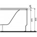 KOLO Neo Plus čelní panel k asymetrické vaně 160 cm PWA0760000