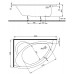 KOLO Neo Plus asymetrická vana 160 x 100 cm, levá XWA0761000