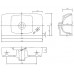 KOLO Nova Pro umývátko, pravoúhlé, 45 x 25 cm, s otvorem pro baterii vlevo, s přepadem M32347000