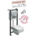 KOLO Traffic závěsný set: instalační modul Technic GT a závěsné WC Traffic 99425