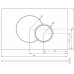 KOLO Eclipse 2 ovládací tlačítko pro instalační modul, chrom 94150-002