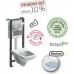 KOLO Nova Pro závěsný set: instalační modul Technic GT a závěsný klozet Nova Pro, pravoúhlý, Rimfree 99357000