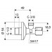 SCHELL COMFORT Rohový regulační ventil, chrom 1/2"x3/8" 052120699