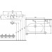 KOLO Twins umyvadlo 60 cm, uvnitř oválné, s otvorem pro baterii, s přepadem, Reflex L51161900