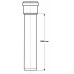 OSMA HTEM trubka s hrdlem DN 75 x 3000 mm