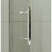 RONAL PL51 Pur Light pětiúhelník s dveřmi 90cm, vpravo, aluchrom/čiré PL51D60905007