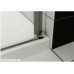 RONAL PL Pur Light jednokřídlé dveře + pevná stěna, 80cm, vlevo, aluchrom/čiré PLG08005007