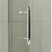 RONAL PL Pur Light jednokřídlé dveře + pevná stěna, 80cm, vlevo, aluchrom/čiré PLG08005007