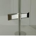 RONAL PL Pur Light jednokřídlé dveře + pevná stěna, 80cm, vlevo, aluchrom/čiré PLG08005007