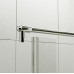 RONAL PL Pur Light jednokřídlé dveře + pevná stěna, 80cm, vlevo, aluchrom/čiré PLG08005007