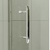 RONAL PLR Pur Light čtvrtkruh s dvoukřídlými dveřmi, 80cm, R50mm aluchrom/čiré PLR508005007