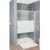 RONAL PLS2 Pur Light S posuvné dveře + stěna 160-200 cm, vlevo, bílá/linie PLS2GSM40451