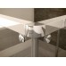 RONAL PLSE2 Pur Light S rohový vstup, 120cm, levý, bílá/sklo Cristal perly PLSE2G1200444
