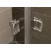 RONAL PLSE2 Pur Light S rohový vstup, 120cm, levý, bílá/sklo Cristal perly PLSE2G1200444