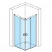 RONAL PLSE2 Pur Light S rohový vstup, 120cm, levý, bílá/sklo Cristal perly PLSE2G1200444
