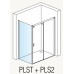 RONAL PLST Pur Light S boční stěna v 90°, 70 cm, barva*/sklo Cristal perly PLST070SF44