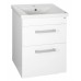 AQUALINE POLY umyvadlová skříňka 56x74,6x46,5 cm, 2 zásuvky, bílá PL060