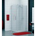 RONAL PUDT2P Pur boční stěna s profilem, 1200x2000mm, chrom/čiré sklo PUDT2P1201007