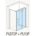 RONAL PUDT2P Pur boční stěna s profilem, 1200x2000mm, chrom/čiré sklo PUDT2P1201007