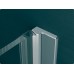 RONAL PUR52 Pur dvoukřídlé dveře pro pětiúhelník, <2m, chrom/Cristal perly PUR52SM21044