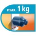 TESA Powerstrips háček oválný malý matný chrom, nosnost 1kg 57519-00101-01