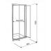 KOLO Akord lítací dveře 80 cm do niky, k boční stěně crepi/bílá RDRF80202
