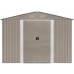 Riwall PRO RMSA 12x10 Brown - zahradní domek kovový 3 x 3,7 m SD-X1210-H170C-B