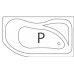 ROLTECHNIK Asymetrická rohová vana ACTIVA (P) - 1600x900 8420000