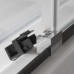ROLTECHNIK Sprchové dveře posuvné pro instalaci do niky ECD2P/1500 černý elox/transparent 565-150000P-05-02