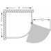 ROLTECHNIK Čtvrtkruhový sprchový kout s jednokřídlými otevíracími dveřmi DENVER/900 stříbro/rauch N0269