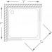 ROLTECHNIK Sprchový box čtvercový SIMPLE SQUARE/800 bílá/transparent 4000692