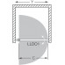 ROLTECHNIK Sprchové dveře jednokřídlé pro instalaci do niky LLDO1/700 brillant/transparent 551-7000000-00-02