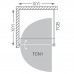 ROLTECHNIK Boční stěna TCB/800 stříbro/transparent 741-8000000-01-02