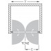 ROLTECHNIK Sprchové dveře dvoukřídlé do niky TCN2/1100 brillant/intimglass 731-1100000-00-20