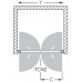ROLTECHNIK Sprchové dveře dvoukřídlé do niky TCN2/900 stříbro/transparent 731-9000000-01-02