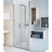ROLTECHNIK Sprchové dveře dvoukřídlé do niky TCN2/900 stříbro/transparent 731-9000000-01-02