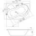 ROLTECHNIK Asymetrická rohová vana TULLIP/150 (L) 5157000