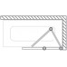 ROLTECHNIK Vanová zástěna sklápěcí s otočným stěnovým systémem TZVP2/1000 brillant/transparent 742-100000P-00-02