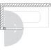 ROLTECHNIK Vanová zástěna oboustranně otevíratelná SCREEN MINI/660 brillant/transparent 217-7000000-00-09