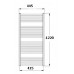 KORADO KORALUX RONDO Comfort Koupelnový radiátor KRT 1220.450 KRT12200450-50
