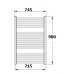 KORADO KORALUX LINEAR Classic Koupelnový radiátor KLC 900.750 white RAL 9010